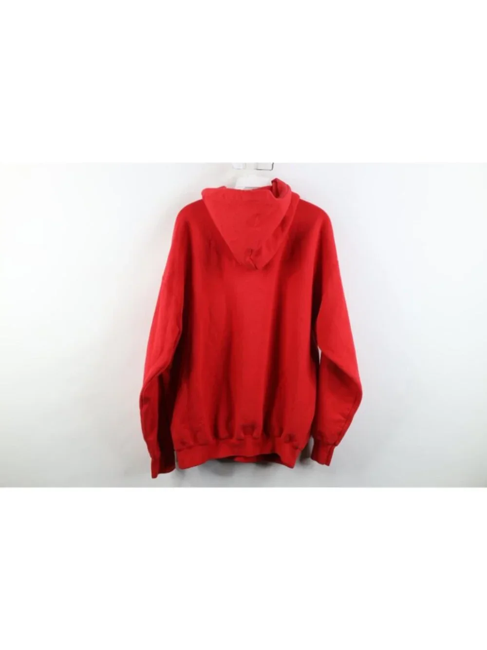 Vintage 90s Y2K Mens Large Spell Out Ohio State University Hoodie Sweatshirt Red